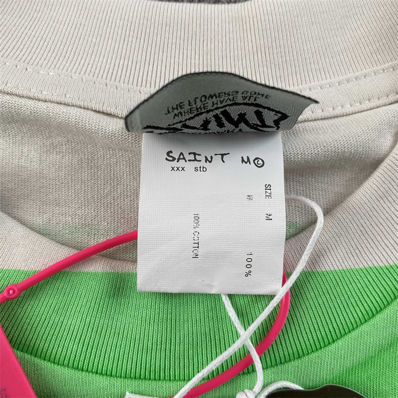 BAPE X SAINT MXXXXXX Mad Face Handprinting Tee
