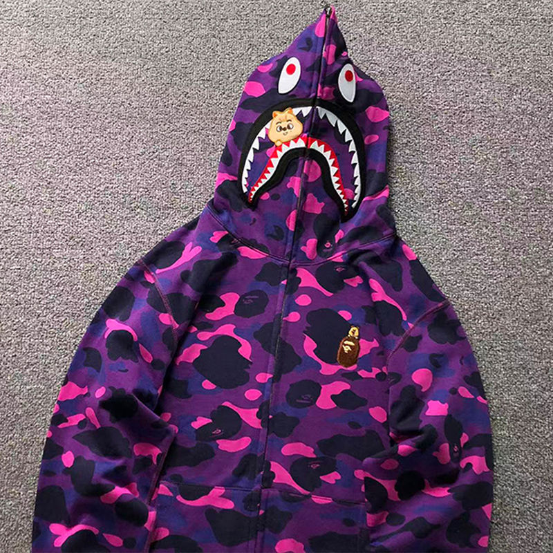BAPE x Stray Kids Shark Full Zip Hoodie
