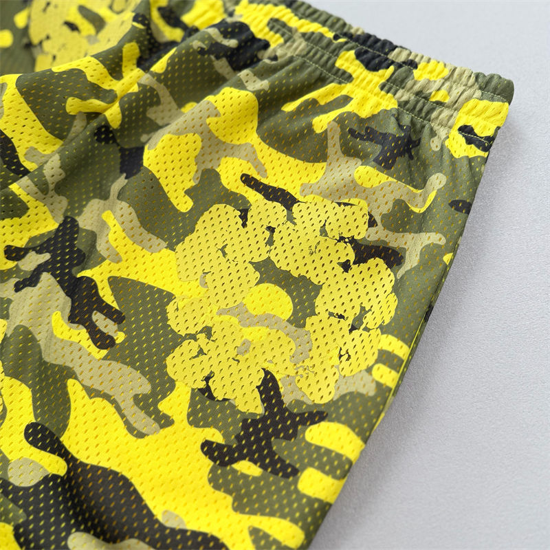 Denim Tears Camo Cotton Wreath Mesh Football Top and Shorts
