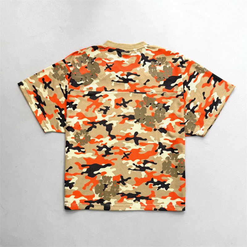 Denim Tears Camo Cotton Wreath Mesh Football Top and Shorts