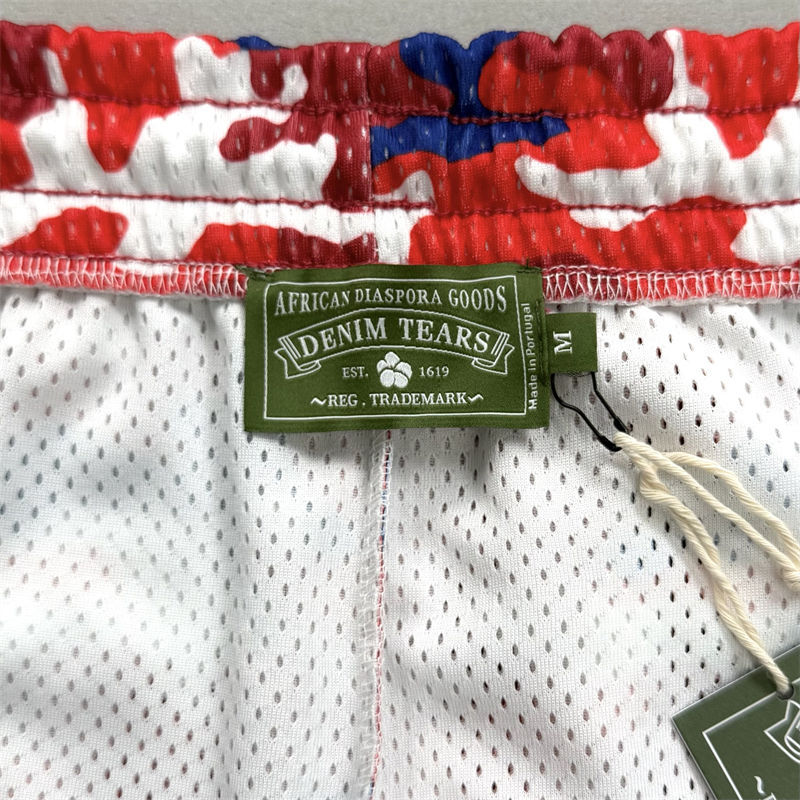 Denim Tears Camo Cotton Wreath Mesh Football Top and Shorts
