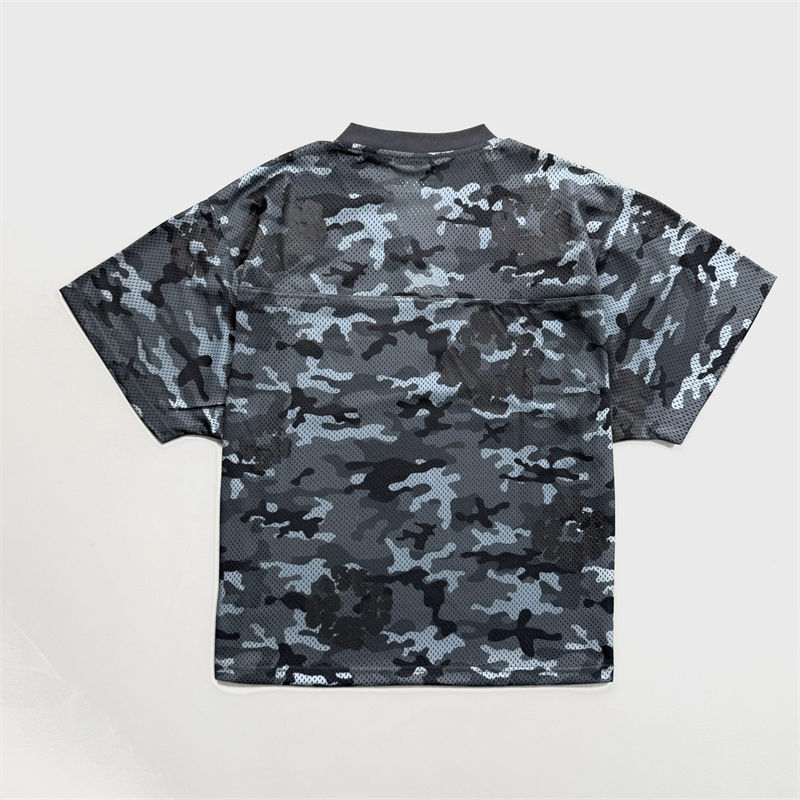 Denim Tears Camo Cotton Wreath Mesh Football Top and Shorts