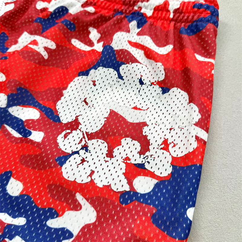 Denim Tears Camo Cotton Wreath Mesh Football Top and Shorts