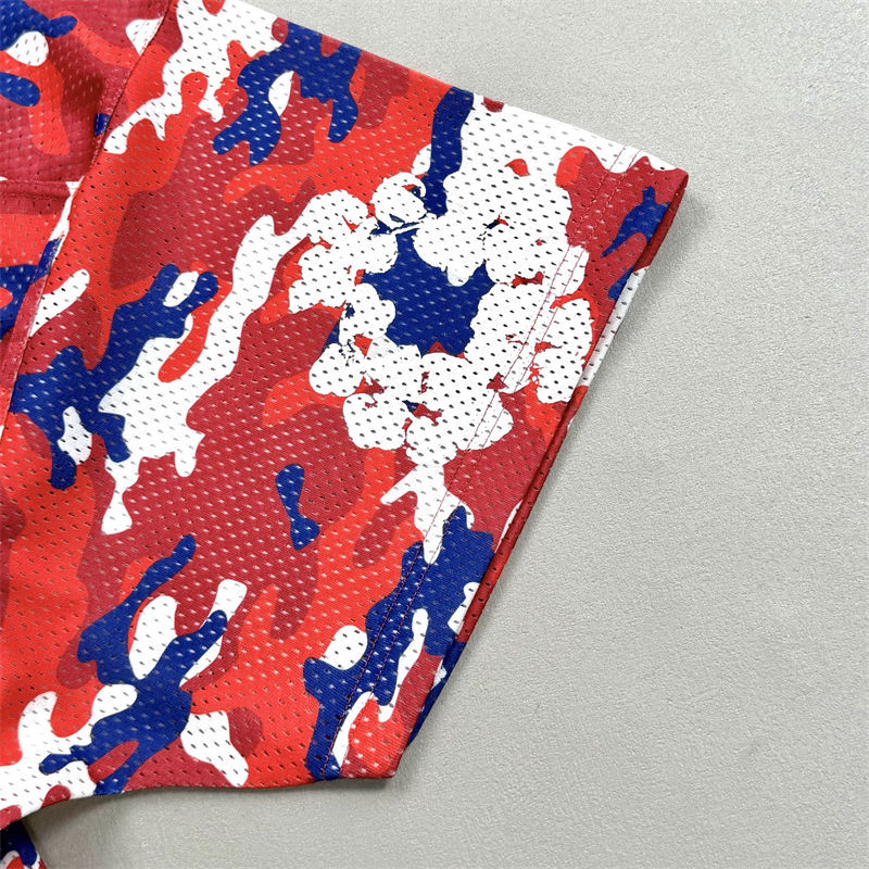 Denim Tears Camo Cotton Wreath Mesh Football Top and Shorts