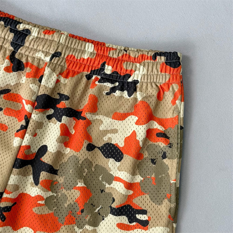 Denim Tears Camo Cotton Wreath Mesh Football Top and Shorts