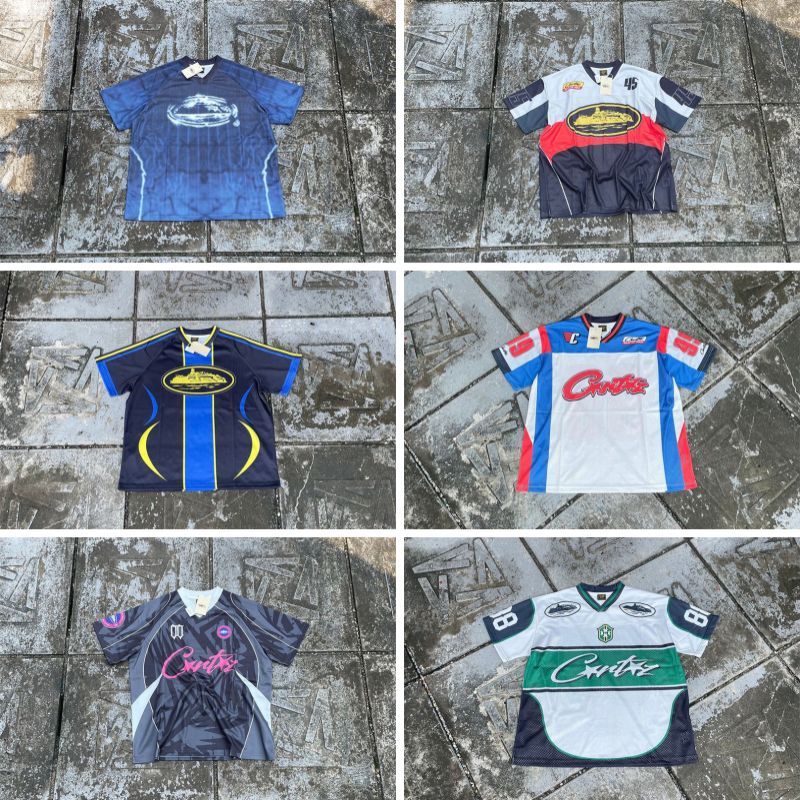 Corteiz Jersey Football V-Neck Tee Collection