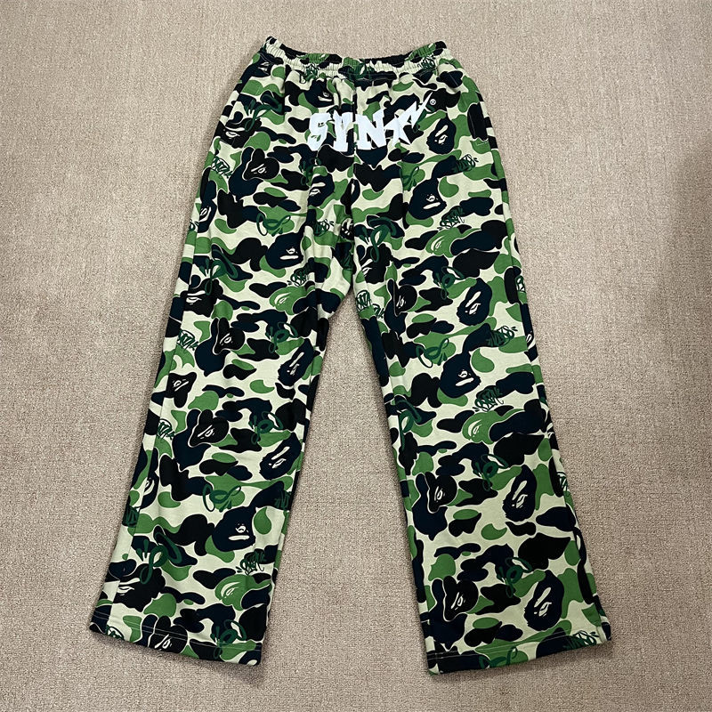 Syna World X BAPE Spotify by Central Cee Shark Full Zip Hoodie and Camo Relaxed Fit Sweatpants