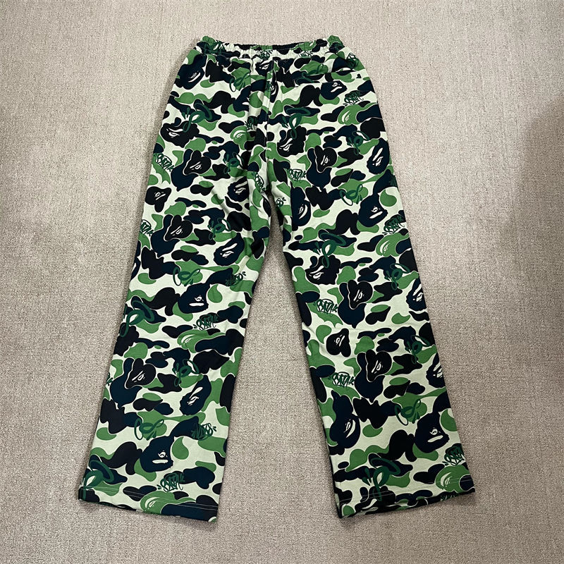 Syna World X BAPE Spotify by Central Cee Shark Full Zip Hoodie and Camo Relaxed Fit Sweatpants