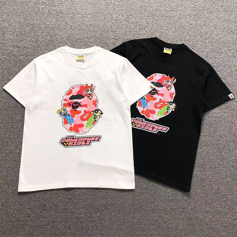 BAPE x Power Puff Girls Ape Head Tee