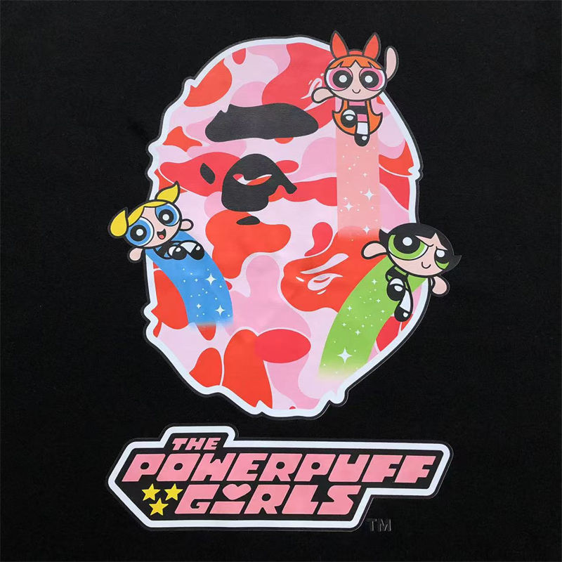 BAPE x Power Puff Girls Ape Head Tee