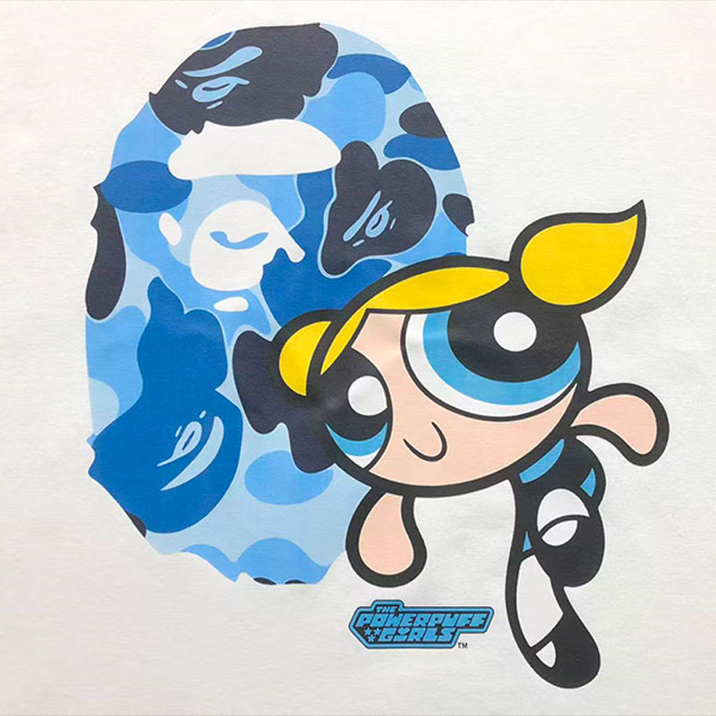 BAPE x Power Puff Girls Ape Head Tee