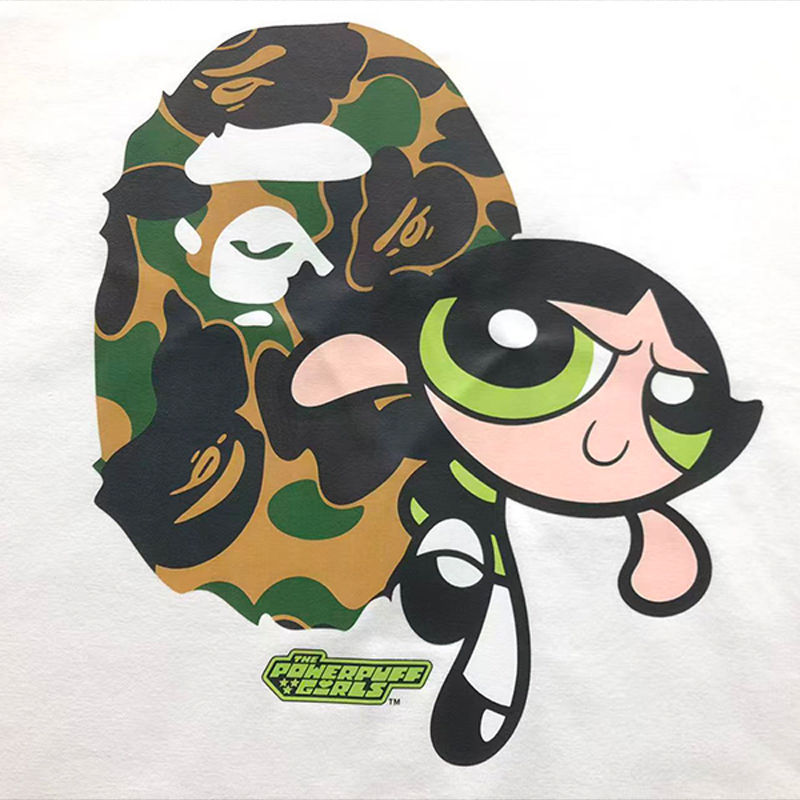 BAPE x Power Puff Girls Ape Head Tee