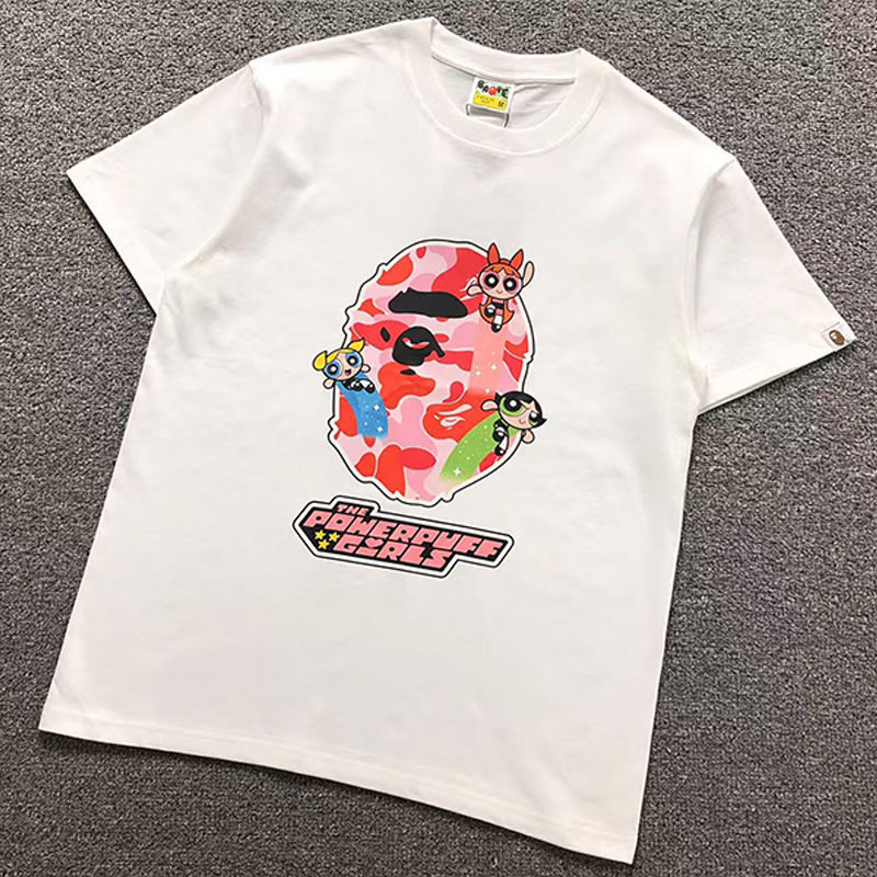 BAPE x Power Puff Girls Ape Head Tee