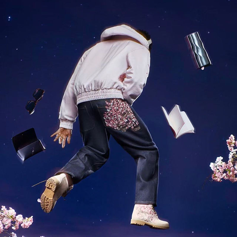 Derschutze Blossom Workwear Jacket Wearing Effect