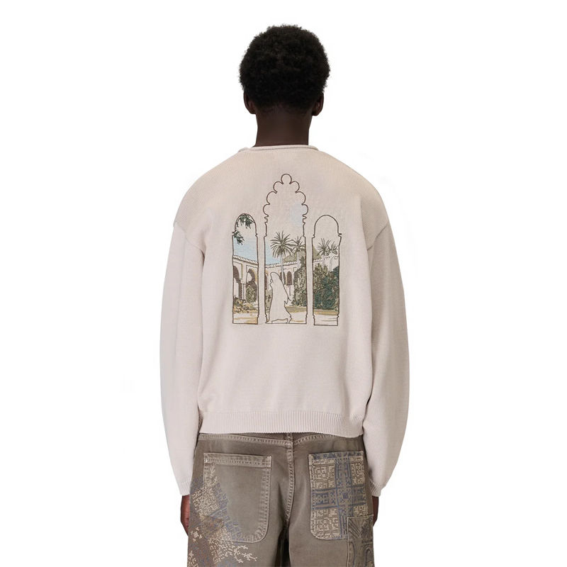 Derschutze Aziza Longsleeve Knit Off White Wearing Effect