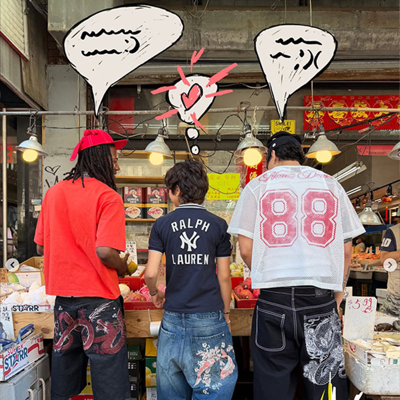 Derschutze Yakuza Indigo Raw Jorts Wearing Effect