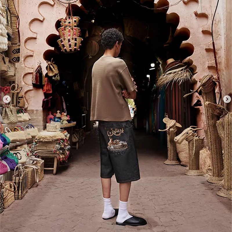 Derschutze Aziza Black Raw Jorts 01 Wearing Effect