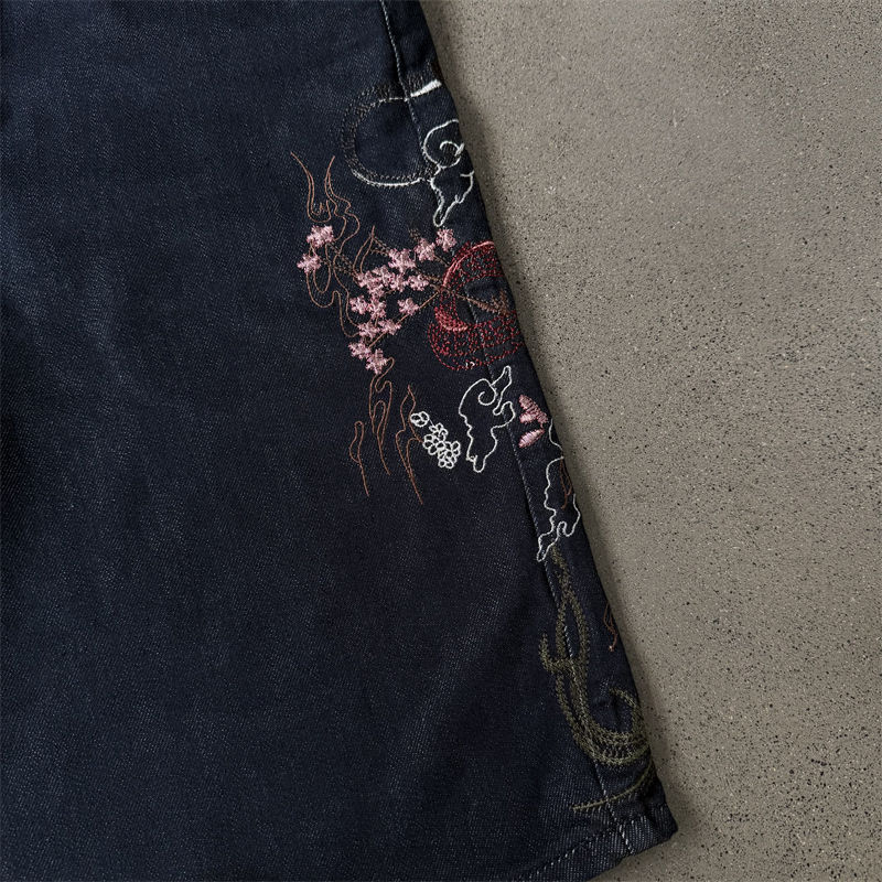 Derschutze Yakuza Indigo Raw Jorts 04