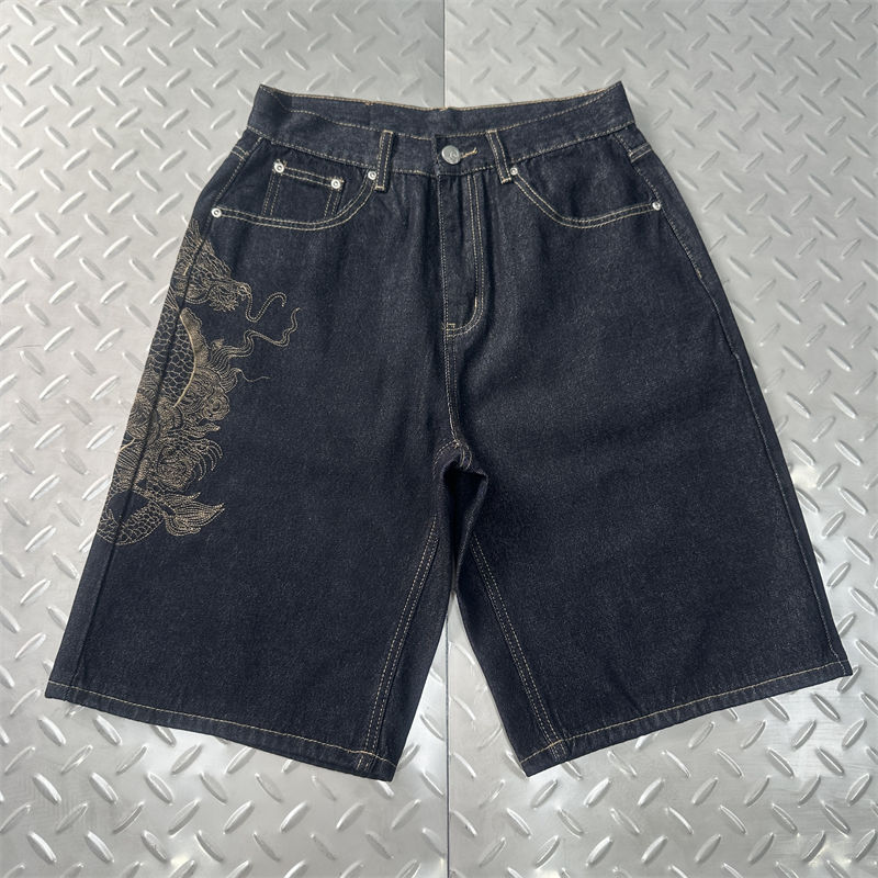Derschutze Yakuza Indigo Raw Jorts 03