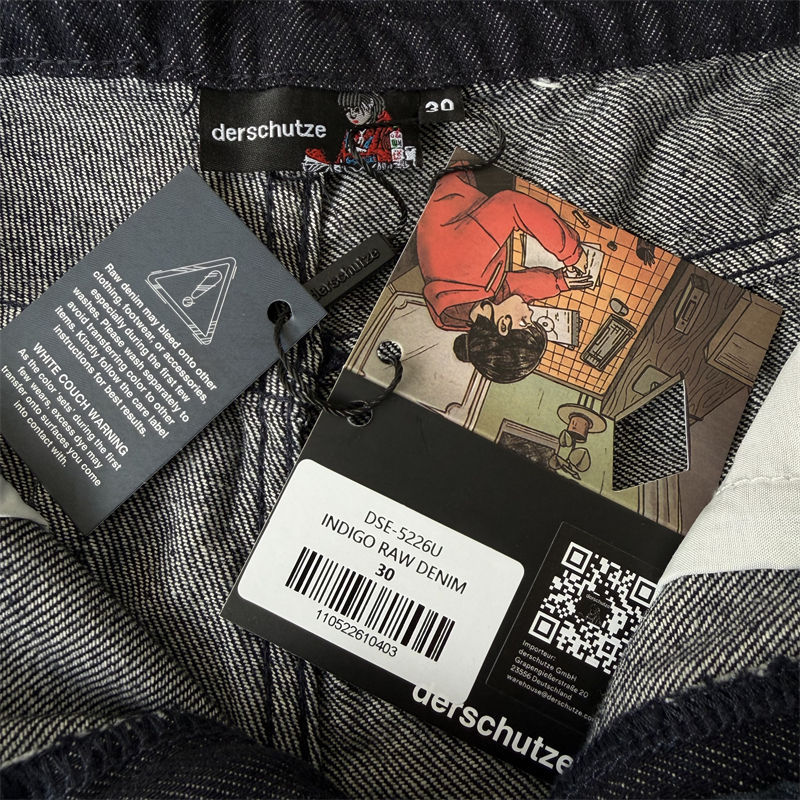 Derschutze Yakuza Indigo Raw Jorts 02