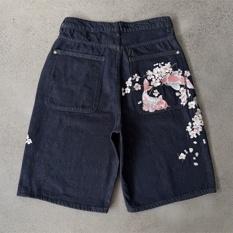 Derschutze Yakuza Indigo Raw Jorts 02