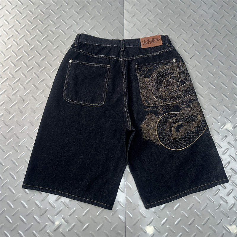 Derschutze Yakuza Indigo Raw Jorts 03