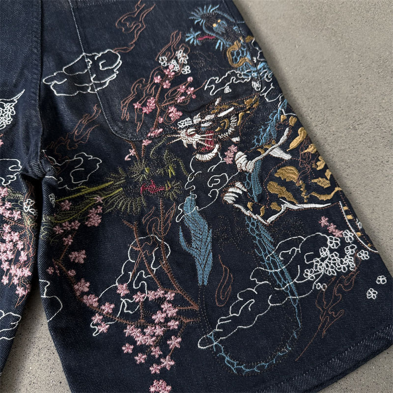 Derschutze Yakuza Indigo Raw Jorts 04