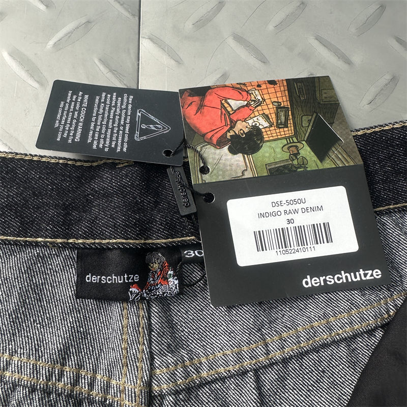 Derschutze Yakuza Indigo Raw Jorts 03
