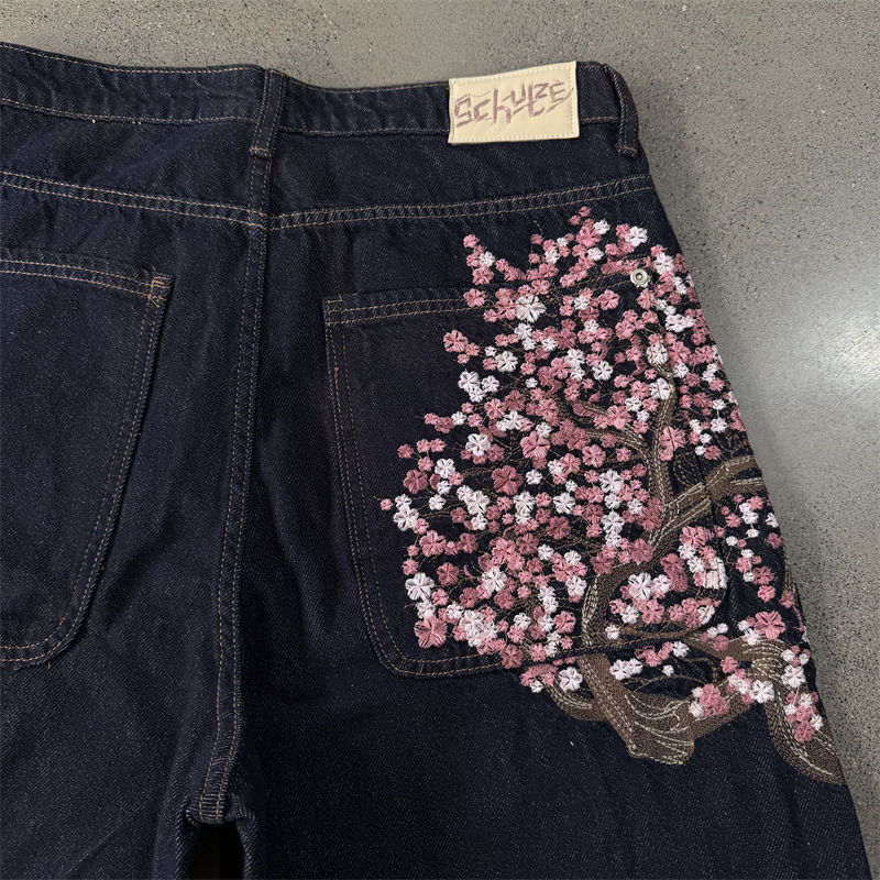 Derschutze Blossom Indigo Raw Jorts
