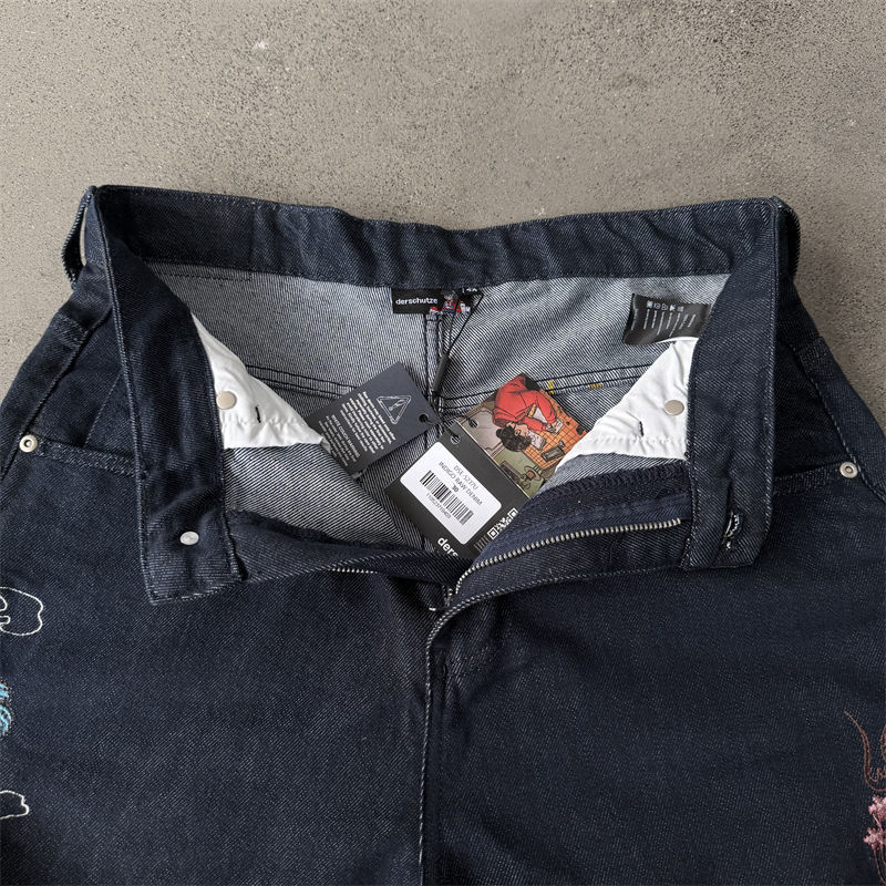 Derschutze Yakuza Indigo Raw Jorts 04