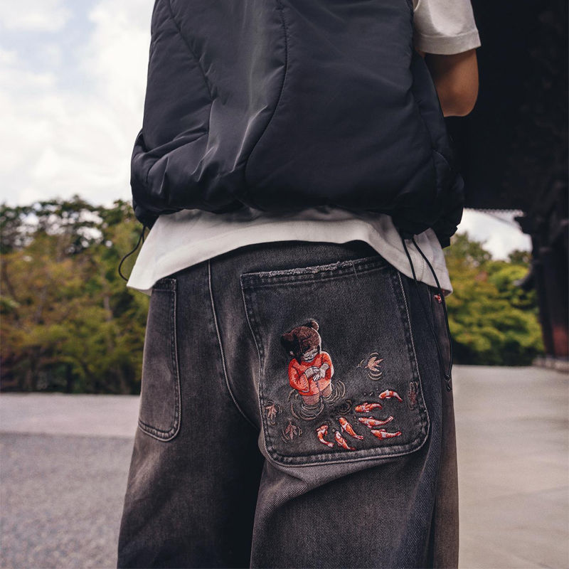 Derschutze Koi Fish Denim Wearing Effect