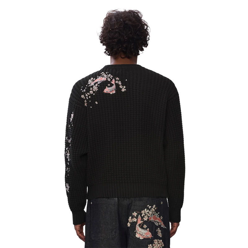 Derschutze Yakuza V3 Knit Balck Wearing Effect
