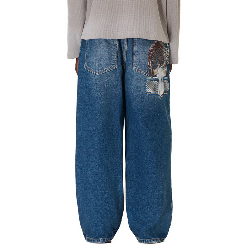 Derschutze Aziza Dark Indigo Denim Wearing Effect