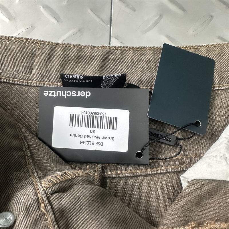 Derschutze Aziza Brown Washed Denim