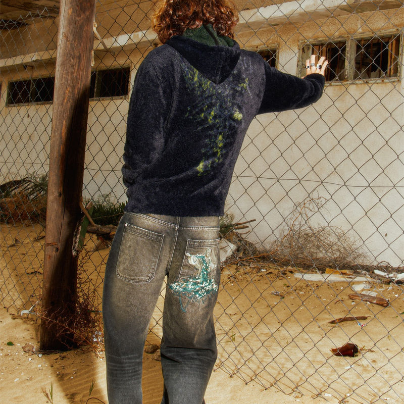 Derschutze NYC to RIO Denim Black Wearing Effect