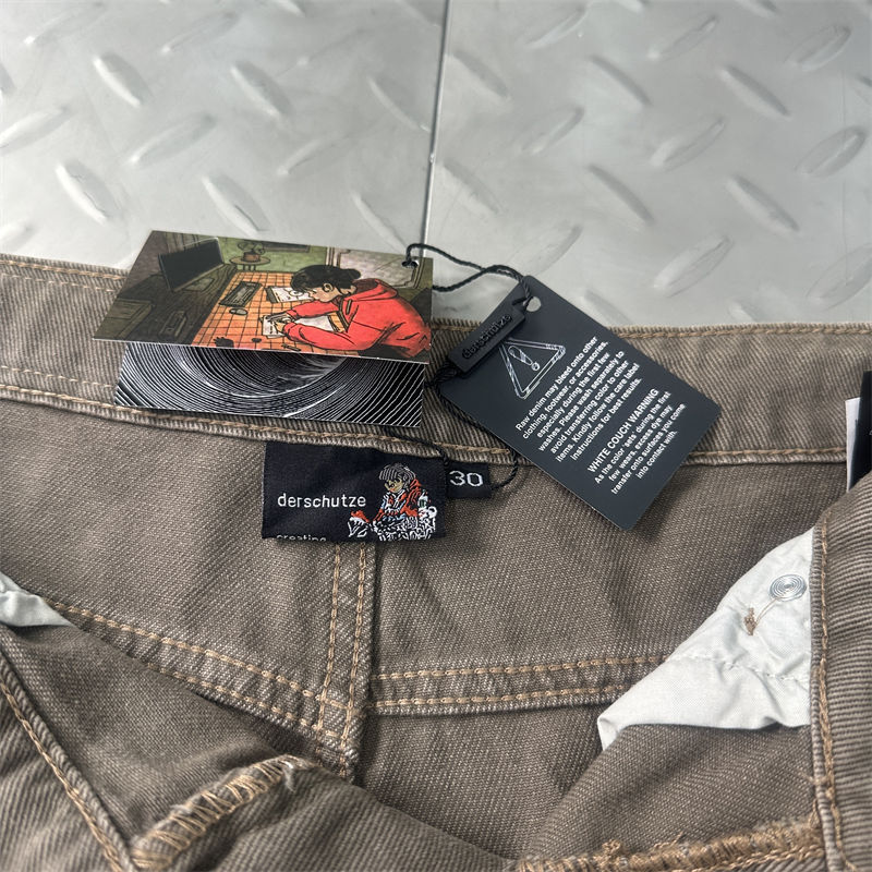 Derschutze Aziza Brown Washed Denim