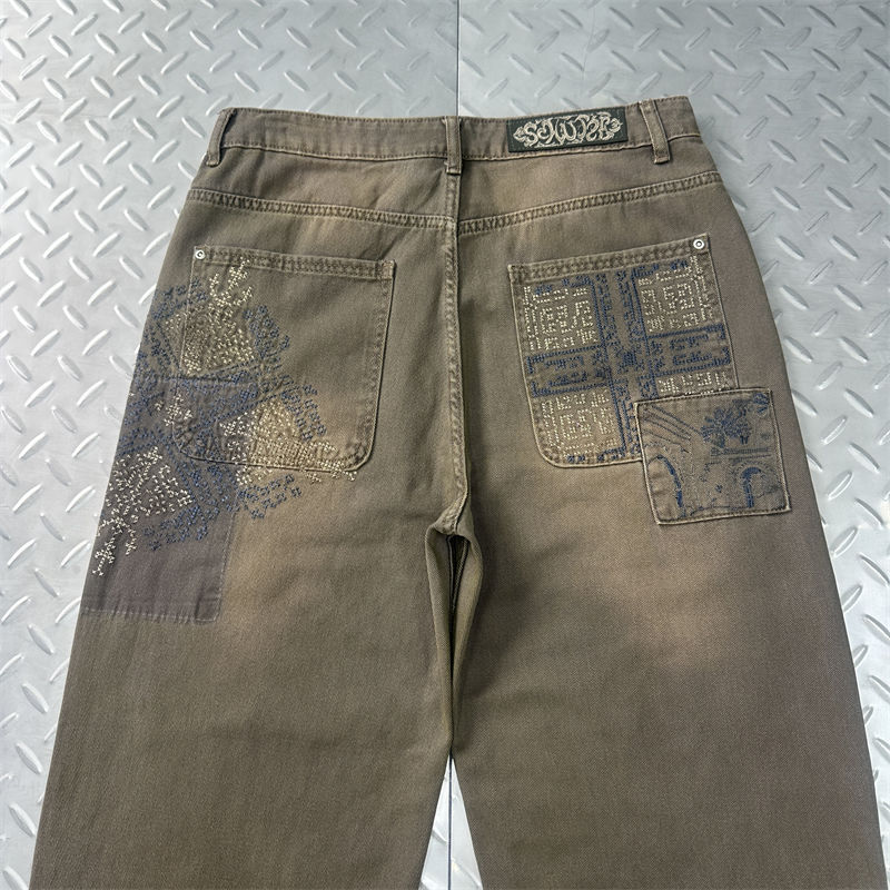 Derschutze Aziza Brown Washed Denim