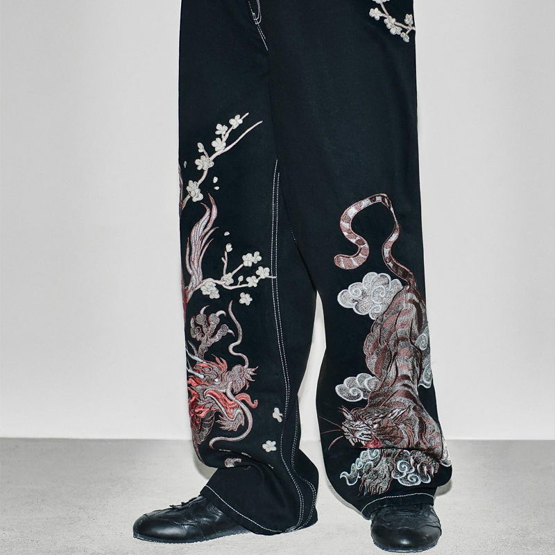 Derschutze Yakuza V2 Black Denim Wearing Effect