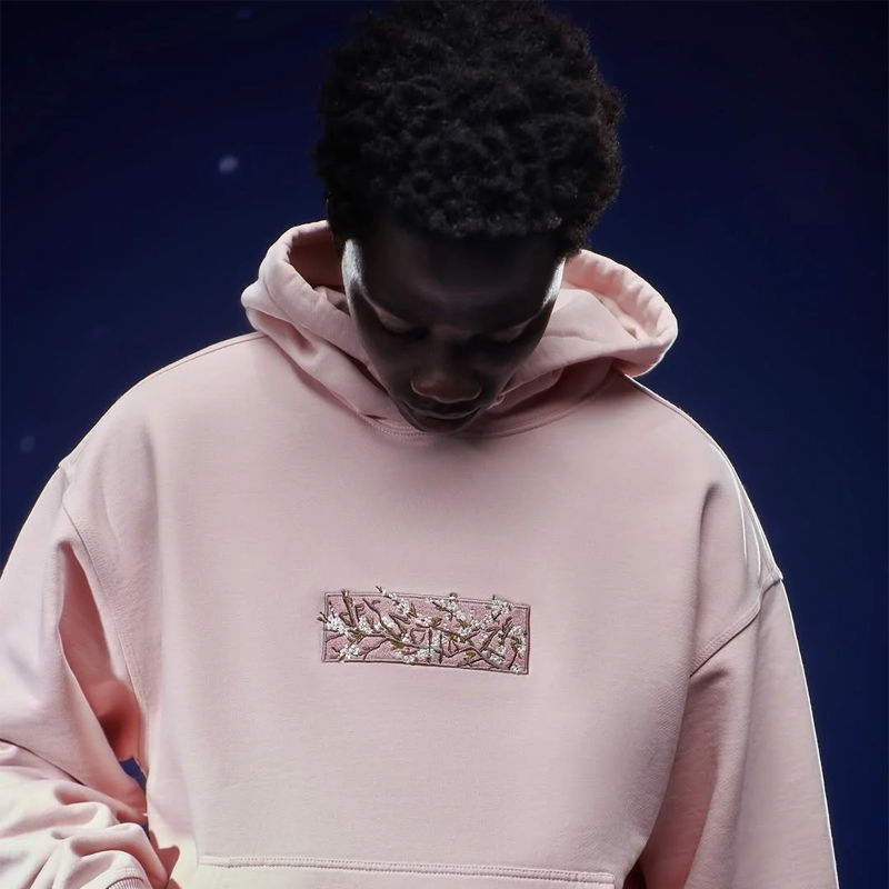 Derschutze Blossom Hoodie Pink Wearing Effect