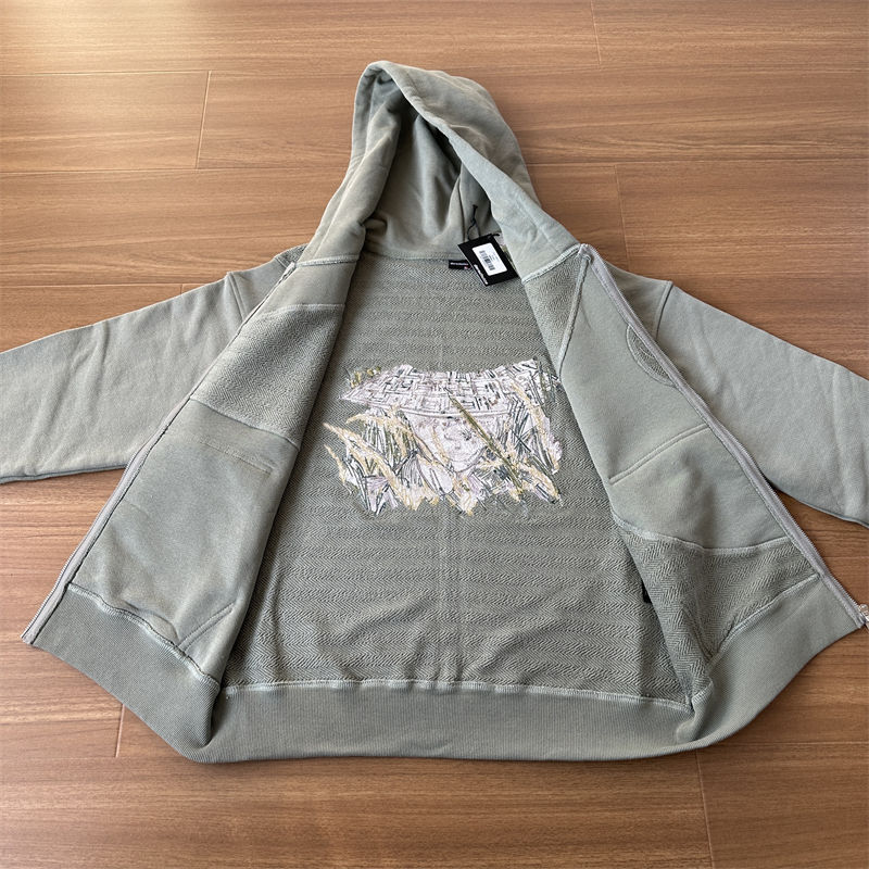 Derschutze Lotus Zip Up Hoodie