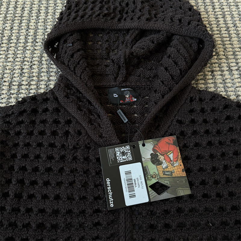 Derschutze Aziza Crochet Zip Up