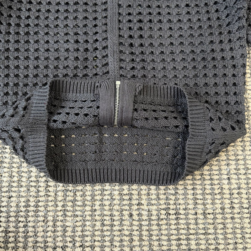 Derschutze Aziza Crochet Zip Up