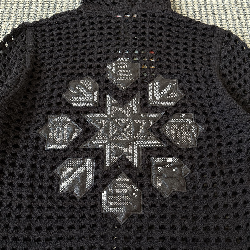 Derschutze Aziza Crochet Zip Up