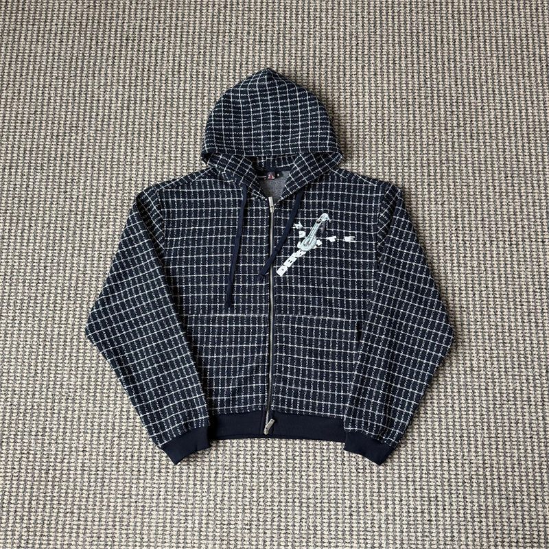 Derschutze On Air Tweed Zip Up Hoodie