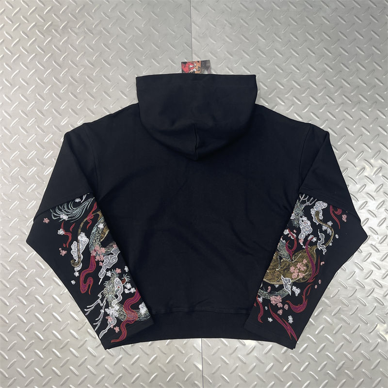 Derschutze Yakuza Double Sleeve Hoodie
