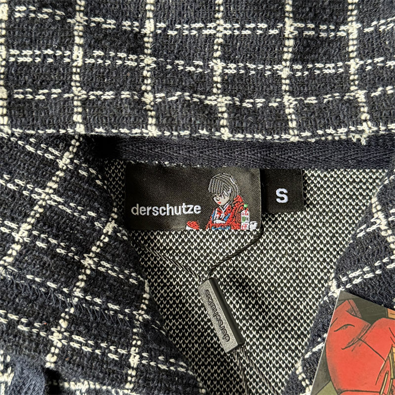 Derschutze On Air Tweed Zip Up Hoodie