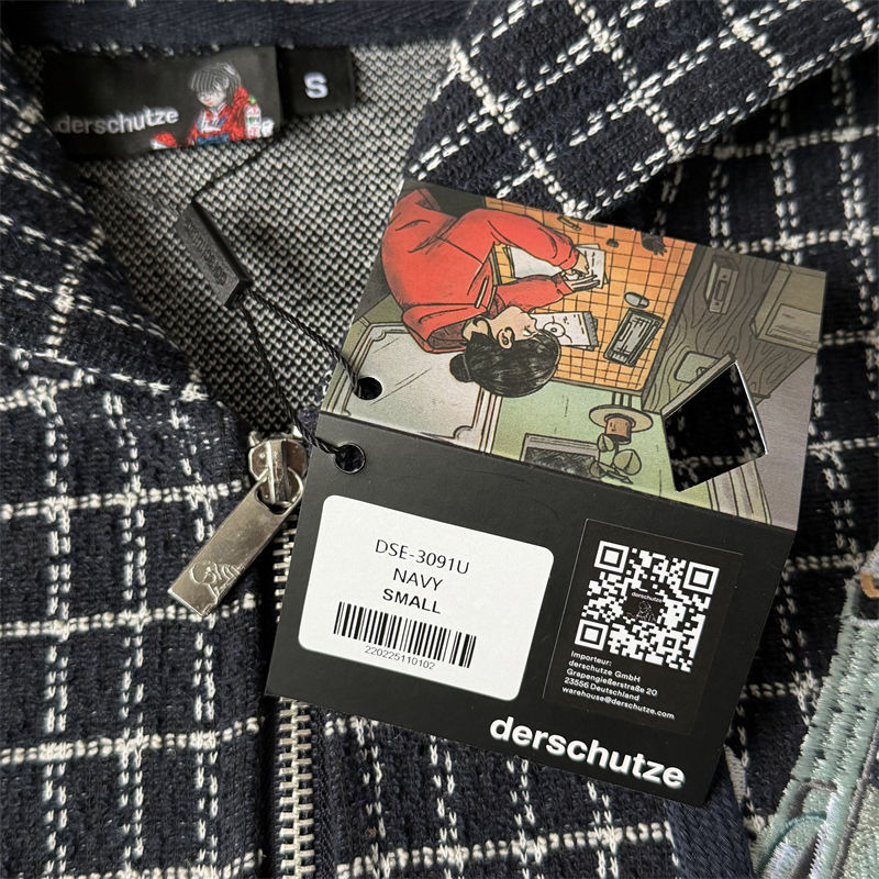 Derschutze On Air Tweed Zip Up Hoodie