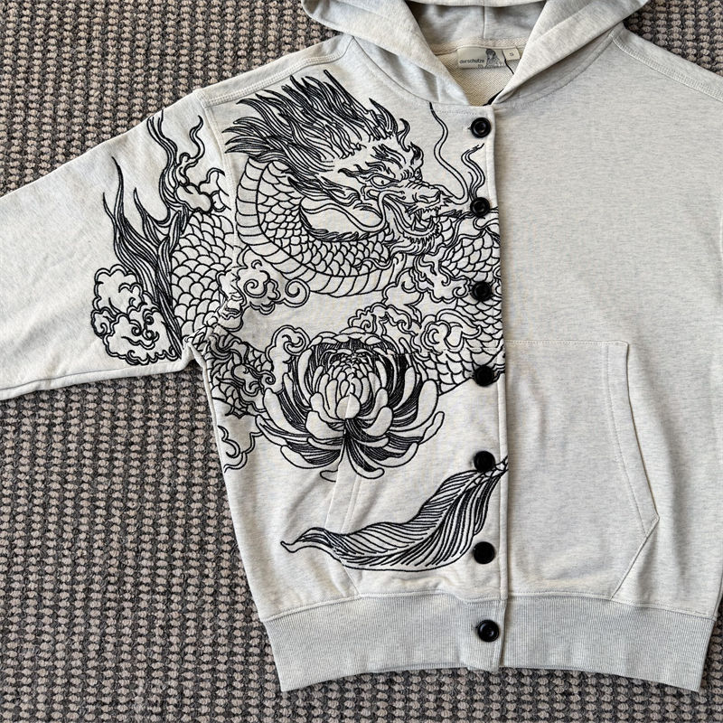 Derschutze Yakuza V2 Button Up Hoodie