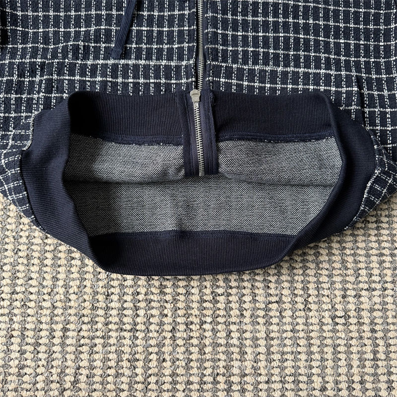 Derschutze On Air Tweed Zip Up Hoodie