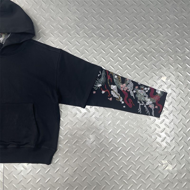 Derschutze Yakuza Double Sleeve Hoodie